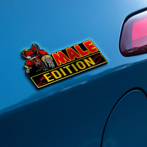 Male Edition Laser Engraved Car Name Badge - Image 3