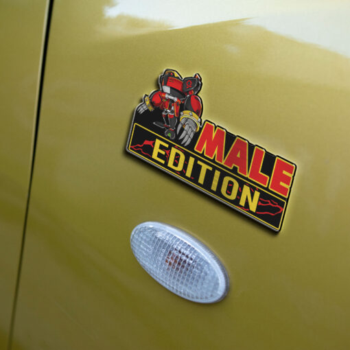 Male Edition Laser Engraved Car Name Badge - Image 5