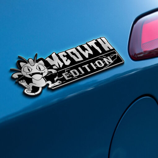 Meowth Edition Laser Engraved Car Name Badge - Image 6