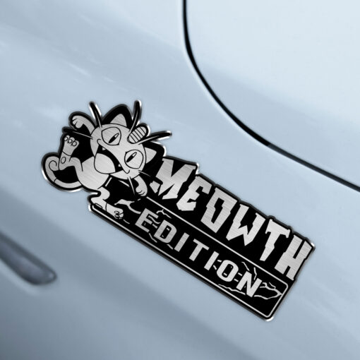 Meowth Edition Laser Engraved Car Name Badge - Image 5