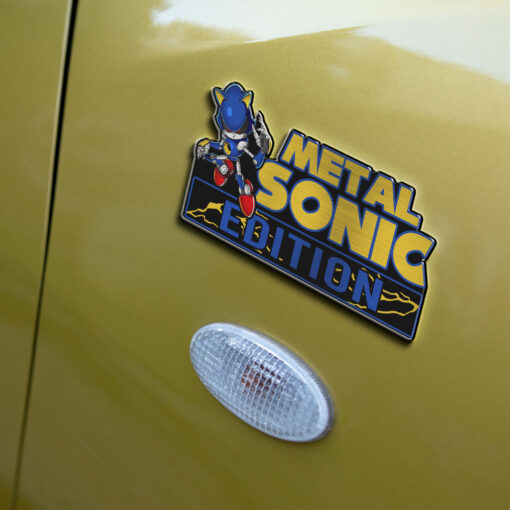 Metal Sonic Edition Laser Engraved Car Name Badge - Image 5