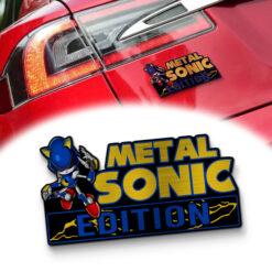 Metal Sonic Edition Laser Engraved Car Name Badge