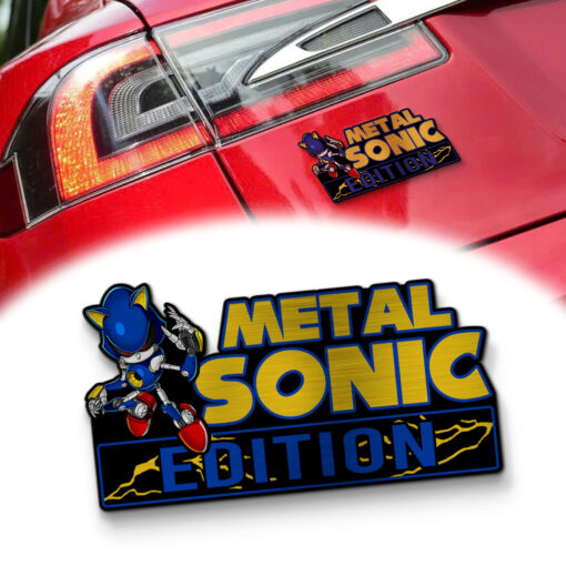 Metal Sonic Edition Laser Engraved Car Name Badge