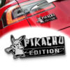 Pikachu Edition Laser Engraved Car Name Badge