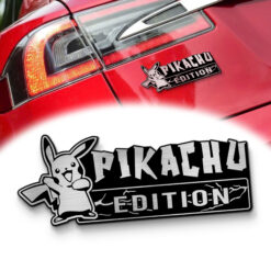 Pikachu Edition Laser Engraved Car Name Badge