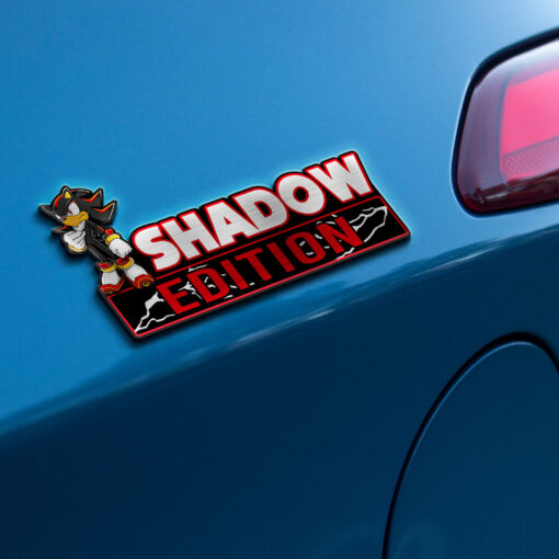Shadow Edition Laser Engraved Car Name Badge - Image 3