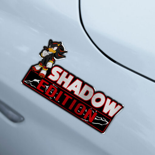 Shadow Edition Laser Engraved Car Name Badge - Image 4