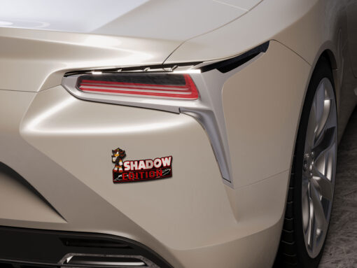 Shadow Edition Laser Engraved Car Name Badge - Image 6