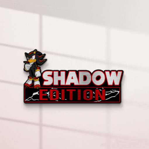Shadow Edition Laser Engraved Car Name Badge - Image 2