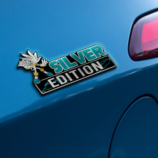 Silver Edition Laser Engraved Car Name Badge - Image 3