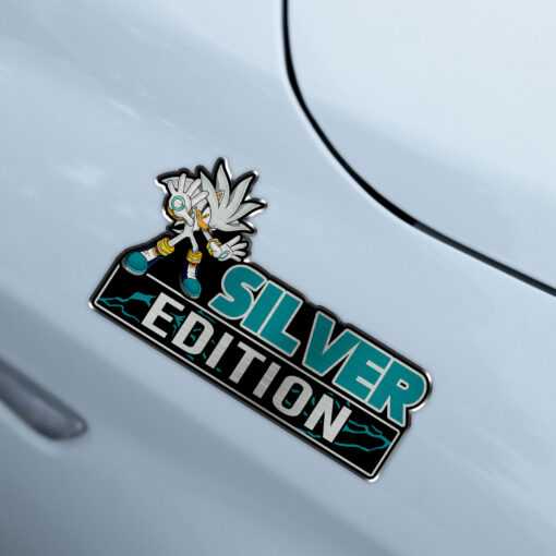 Silver Edition Laser Engraved Car Name Badge - Image 4