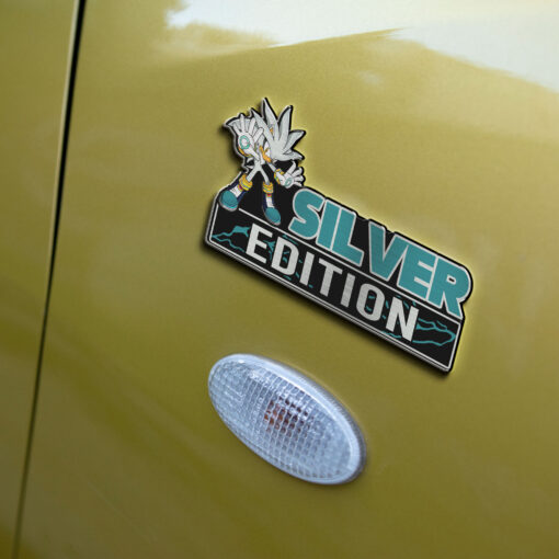 Silver Edition Laser Engraved Car Name Badge - Image 5