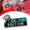 Silver Edition Laser Engraved Car Name Badge