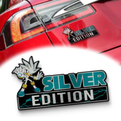 Silver Edition Laser Engraved Car Name Badge