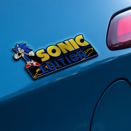 Sonic Edition Laser Engraved Car Name Badge - Image 3