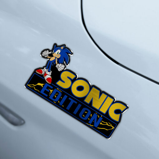 Sonic Edition Laser Engraved Car Name Badge - Image 4