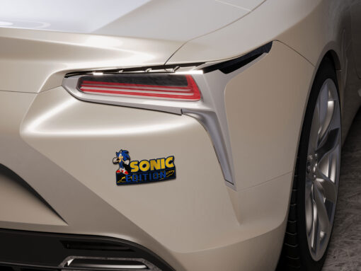 Sonic Edition Laser Engraved Car Name Badge - Image 6