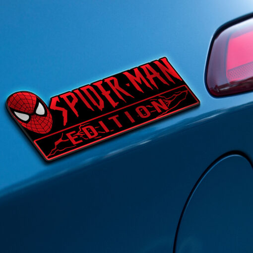 Spider-man Edition Laser Engraved Car Name Badge - Image 3
