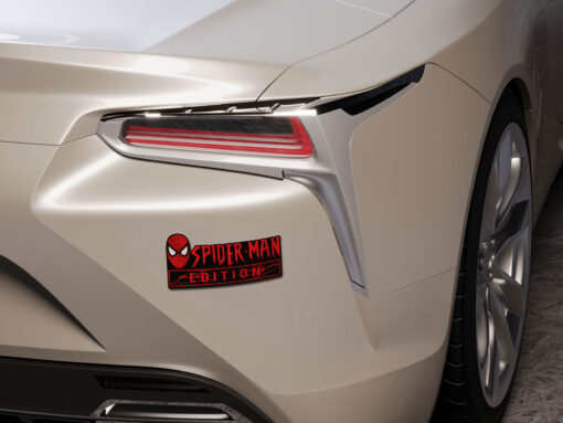 Spider-man Edition Laser Engraved Car Name Badge - Image 6