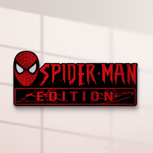 Spider-man Edition Laser Engraved Car Name Badge - Image 2