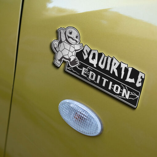 Squirtle Edition Laser Engraved Car Name Badge - Image 4