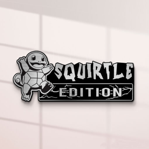 Squirtle Edition Laser Engraved Car Name Badge - Image 2