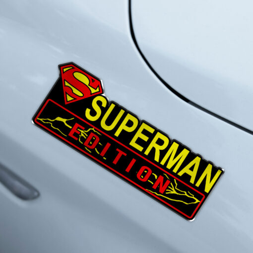 Superman Edition Laser Engraved Car Name Badge - Image 5