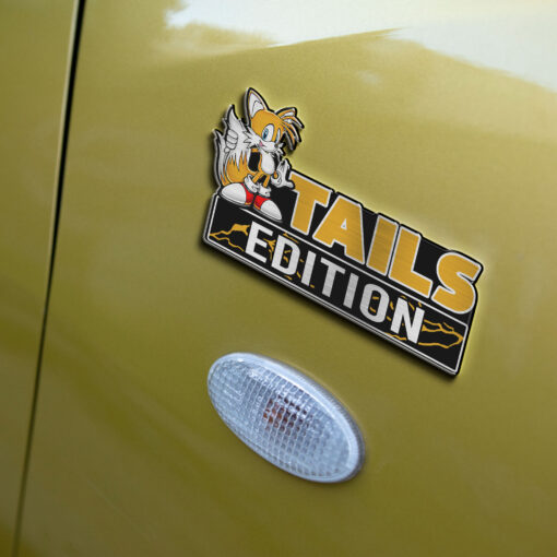 Tails Edition Laser Engraved Car Name Badge - Image 5