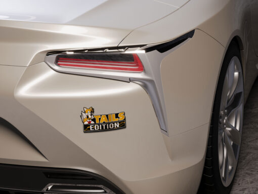 Tails Edition Laser Engraved Car Name Badge - Image 6