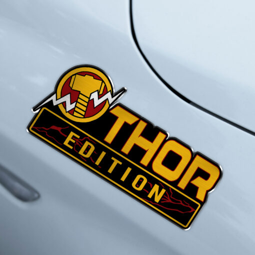 Thor Edition Laser Engraved Car Name Badge - Image 5