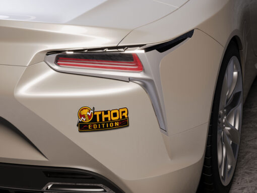 Thor Edition Laser Engraved Car Name Badge - Image 3