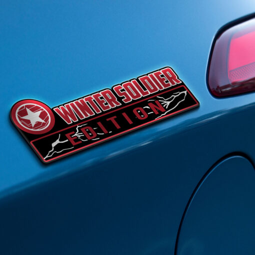 Winter Soldier Edition Laser Engraved Car Name Badge - Image 3