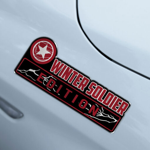 Winter Soldier Edition Laser Engraved Car Name Badge - Image 4