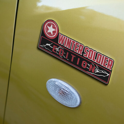 Winter Soldier Edition Laser Engraved Car Name Badge - Image 5