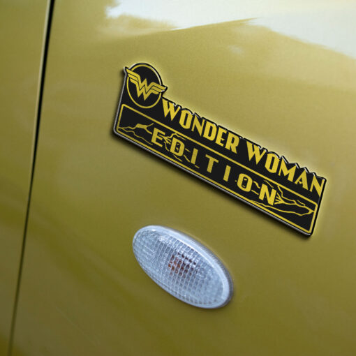 Wonder Woman Edition Laser Engraved Car Name Badge - Image 5