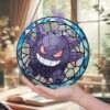 Gengar Glass Pokemon Stained Glass Window Hanging Suncatcher