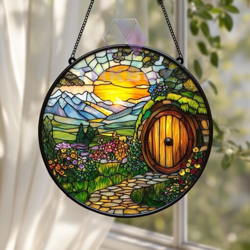 The Shire Stained Glass Window Hanging Suncatcher - Image 5