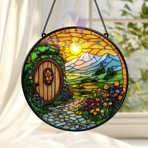 The Shire Stained Glass Window Hanging Suncatcher - Image 4