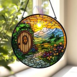 The Shire Stained Glass Window Hanging Suncatcher