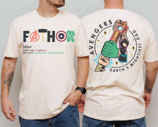Avengers Father T-Shirt - Image 3