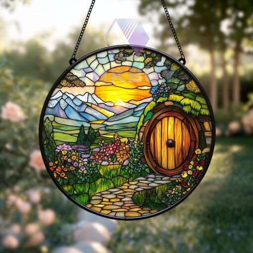 The Shire Stained Glass Window Hanging Suncatcher - Image 3