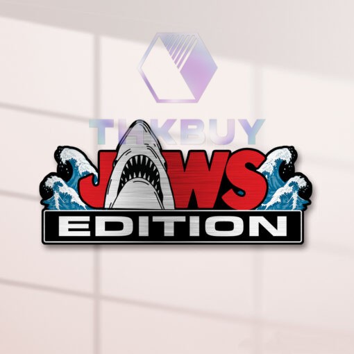 Jaws Edition Laser Engraved Car Name Badge - Image 2