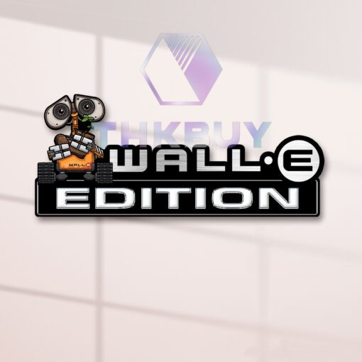 Wall-E Edition Laser Engraved Car Name Badge - Image 2