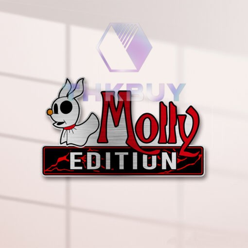 Personalized Molly Edition Laser Engraved Car Name Badge - Image 2