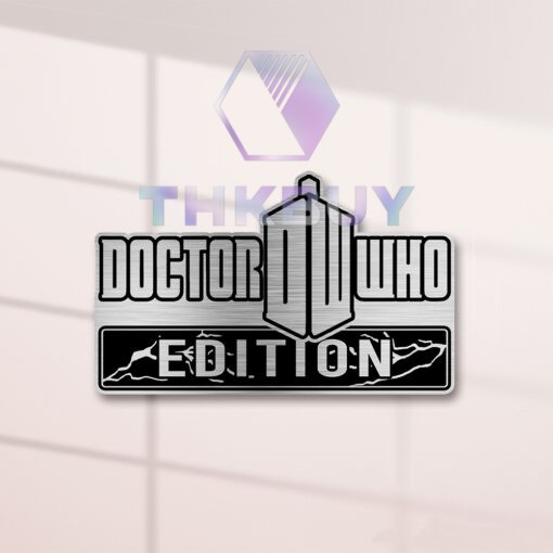 Doctor Who Edition Laser Engraved Car Name Badge - Image 2