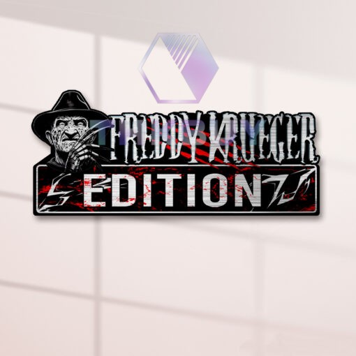 Freddy Krueger Edition Laser Engraved Car Name Badge - Image 2
