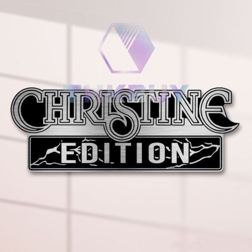 Stephen King Christine Edition Laser Engraved Car Name Badge Version 1 - Image 2