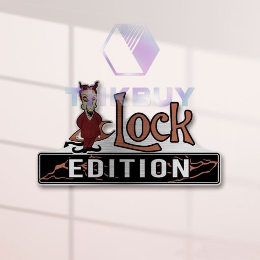 Personalized Lock Edition Laser Engraved Car Name Badge - Image 2