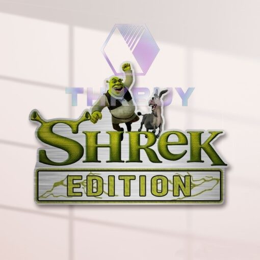 Shrek Edition Laser Engraved Car Name Badge - Image 2