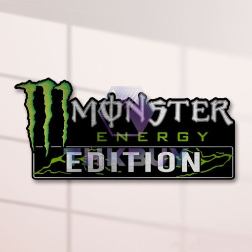 Monster Energy Edition Laser Engraved Car Name Badge - Image 2